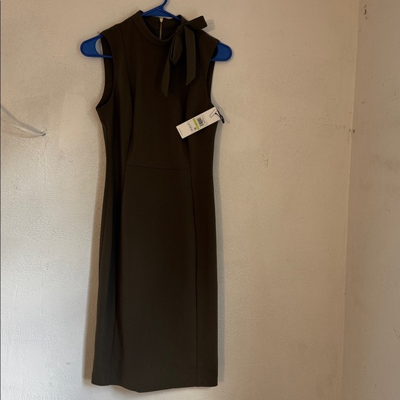 Calvin Klein green olive or dark green dress size 4 - Picture 1 of 16